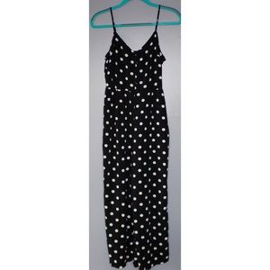 J Crew Polka Dot Jumpsuit | Black and White | Size 8